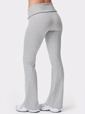 Gray Fold-Over Pants